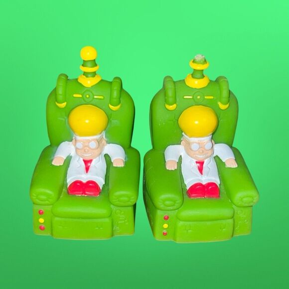 (2) 1999 Arbys Kids Meal Toy Mad Cy Boy Genius Lounge-O-Matic Pull Back Chair B2 - Picture 3 of 3